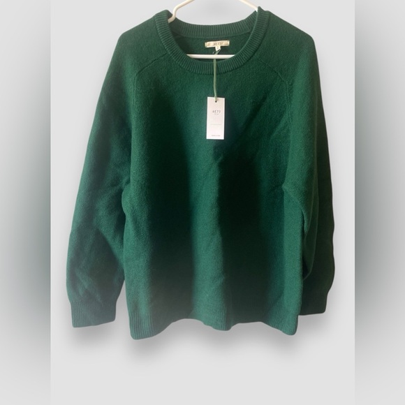 American Eagle Outfitters Sweaters - American Eagle AE77 Women’s 100% Wool Sweater Size Medium Relaxed Fit Green NWT